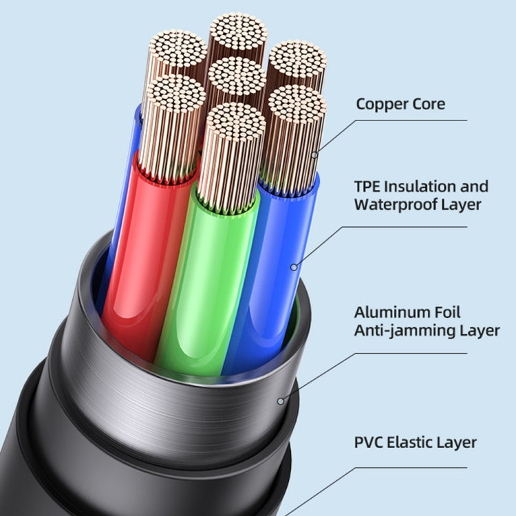 USAMS US-SJ595 Jelly Series USB to 8 Pin Two-Color Data Cable, Cable Length: 1m, USB to 8 Pin