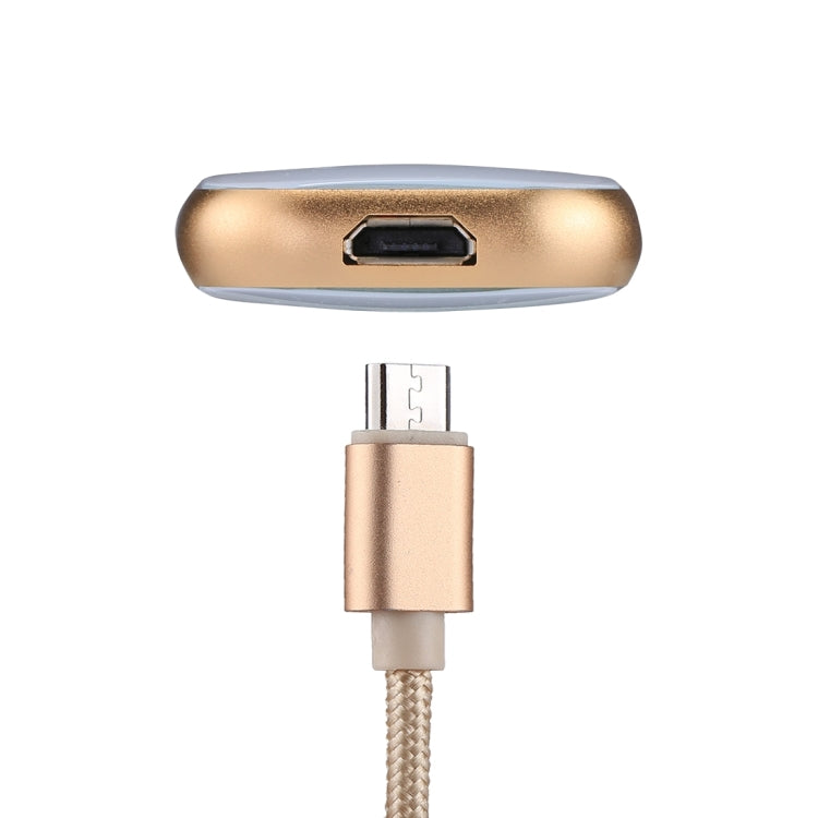 RQW-18S 8 Pin 64GB Multi-functional Flash Disk Drive with USB / Micro USB to Micro USB Cable, RQW-18S Gold