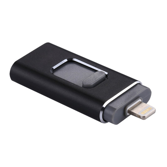 easyflash RQW-01B 3 in 1 USB 2.0 & 8 Pin & Micro USB 128GB Flash Drive, RQW-01B Black