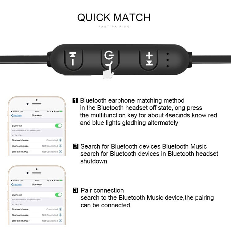 XT11 Magnetic In-Ear Wireless Bluetooth V4.2 Earphones, XT11 (Gold), XT11 (Blue), XT11 (Tarnish), XT11 (Silver)