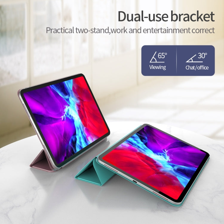 Horizontal Flip Ultra-thin Double-sided Clip Magnetic PU Leather Case for iPad Pro 12.9 2022 / 2021 / 2020 / 2018, with Three-folding Holder & Sleep / Wake-up Function, For iPad Pro 12.9 2022 / 2021 / 2020 / 2018