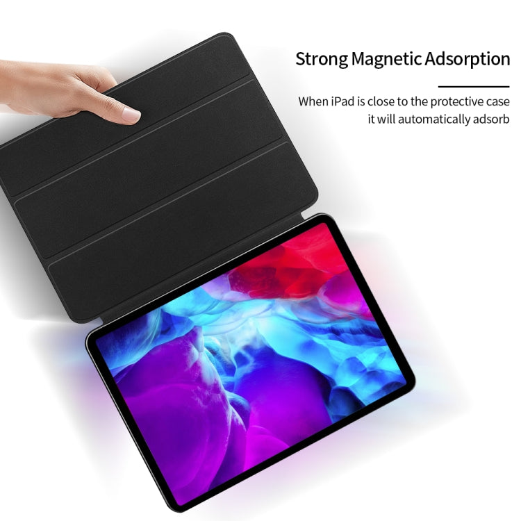 Horizontal Flip Ultra-thin Double-sided Clip Magnetic PU Leather Case for iPad Pro 12.9 2022 / 2021 / 2020 / 2018, with Three-folding Holder & Sleep / Wake-up Function, For iPad Pro 12.9 2022 / 2021 / 2020 / 2018