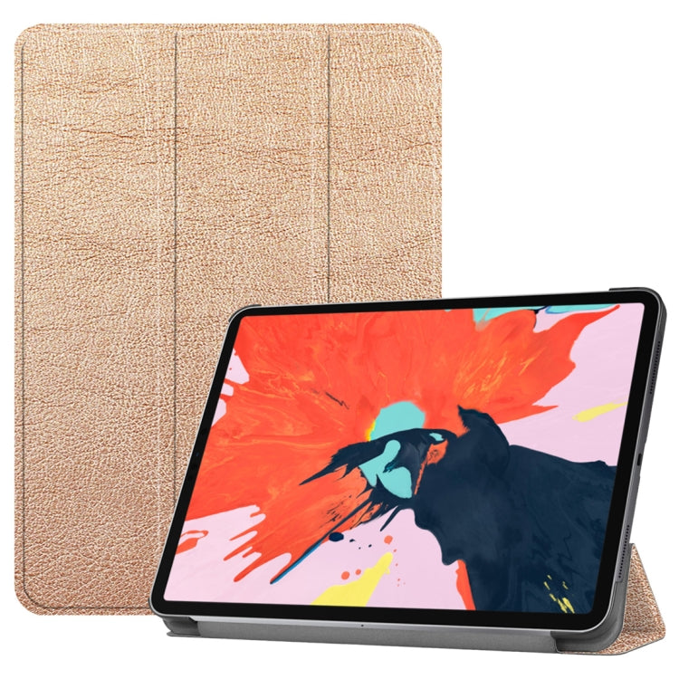 Custer Texture Horizontal Flip PU Leather Case for iPad Air 13 2024 / iPad Pro 12.9 inch (2018), with Three-folding Holder & Sleep / Wake-up Function, For iPad Air 13 2024 / iPad Pro 12.9 inch (2018)