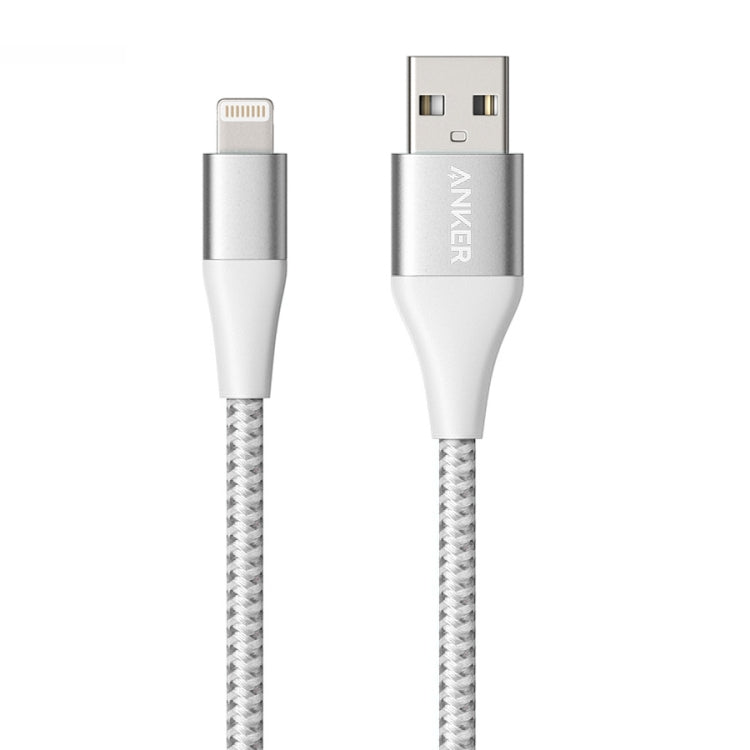 ANKER A8452 Powerline+ II USB to 8 Pin Apple MFI Certificated Nylon Pullable Carts Charging Data Cable, Length: 0.9m, A8452 8 Pin 0.9m Black, A8452 8 Pin 0.9m Gold, A8452 8 Pin 0.9m Red, A8452 8 Pin 0.9m Silver