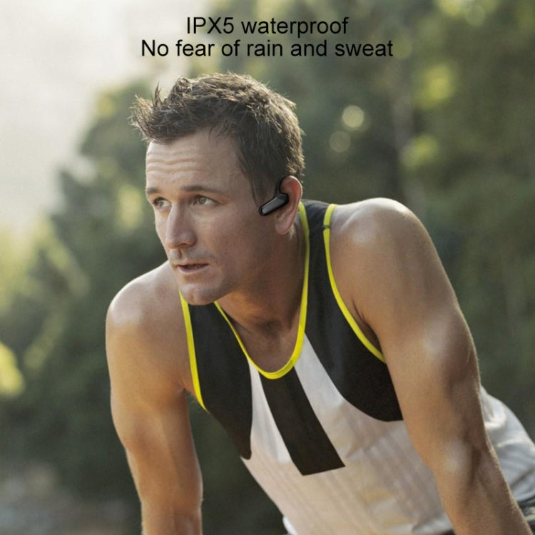 F808 Bluetooth 5.0 Waterproof Bone Conduction Sport Bluetooth Earphone, F808 (Black), F808 (Blue)