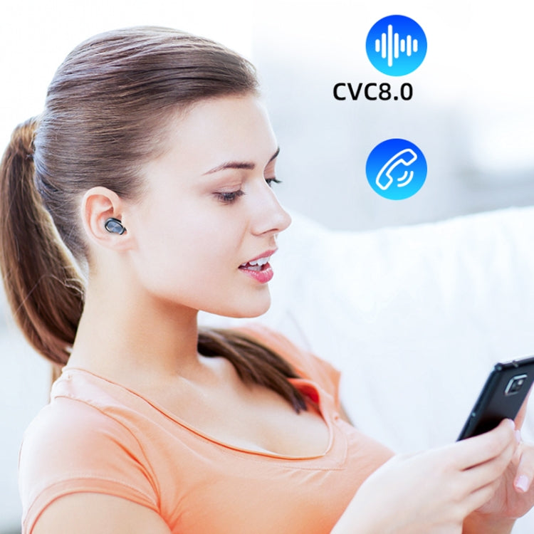 263 TWS CVC8.0 Noise Cancelling Bluetooth Earphone with Charging Box, Support Touch & Three-screen LED Battery Display & Phone Holder & Power Bank & HD Call & Voice Assistant, 263