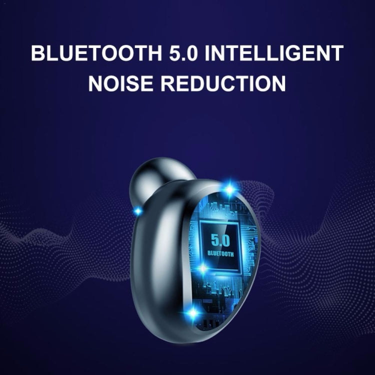 F9-5 Intelligent Noise Cancelling Touch Bluetooth Earphone with Charging Box, Supports Three-screen LED Power Display & HD Call & Power Bank & Siri, F9-5 Black, F9-5 White