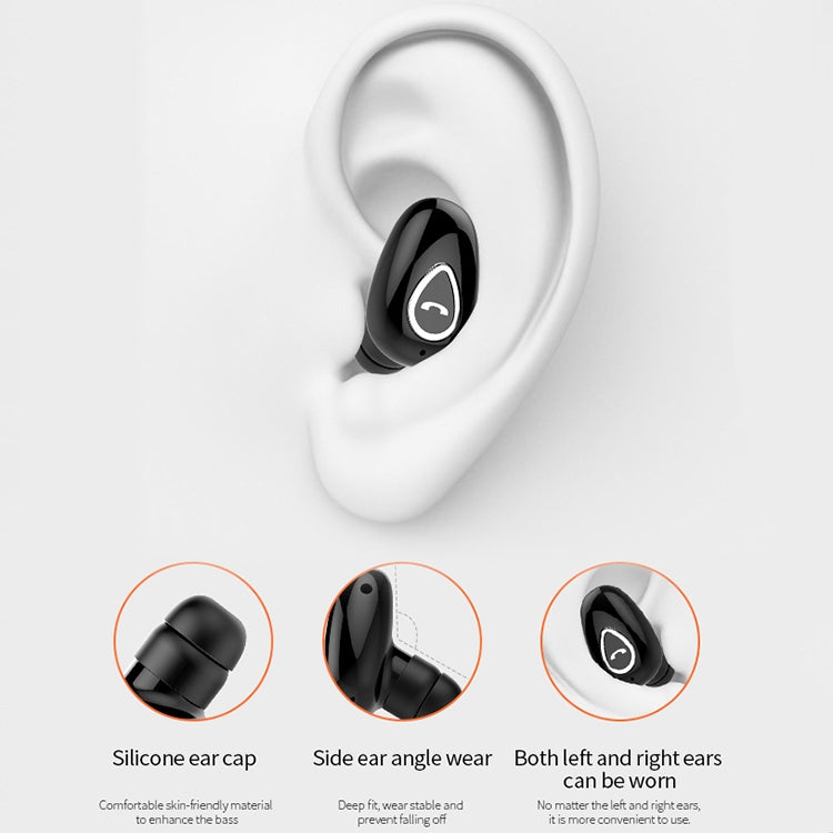 YX01 Sweatproof Bluetooth 4.1 Wireless Bluetooth Earphone, Support Memory Connection & HD Call, Black, Flesh Color, Rose Gold, Silver, White