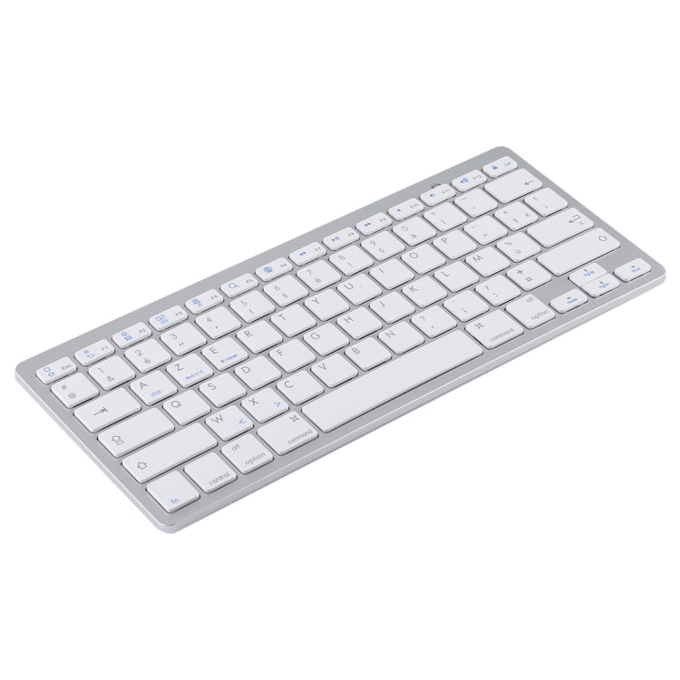 WB-8022 Ultra-thin Wireless Bluetooth Keyboard for iPad, Samsung, Huawei, Xiaomi, Tablet PCs or Smartphones, French Keys, French Keys