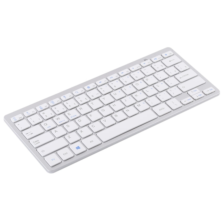 WB-8022 Ultra-thin Wireless Bluetooth Keyboard, Portuguese Keys, Portuguese Keys