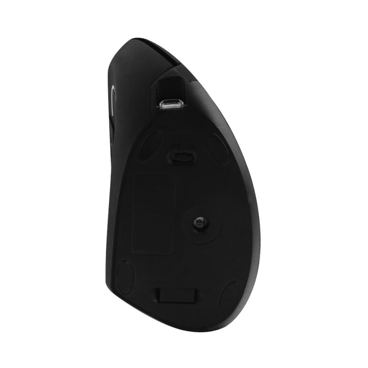 CM0093 Rechargeable Version 2.4GHz Three-button Wireless Optical Mouse Vertical Mouse for Left-hand, Resolution: 1000DPI / 1200DPI / 1600DPI, Rechargeable Version