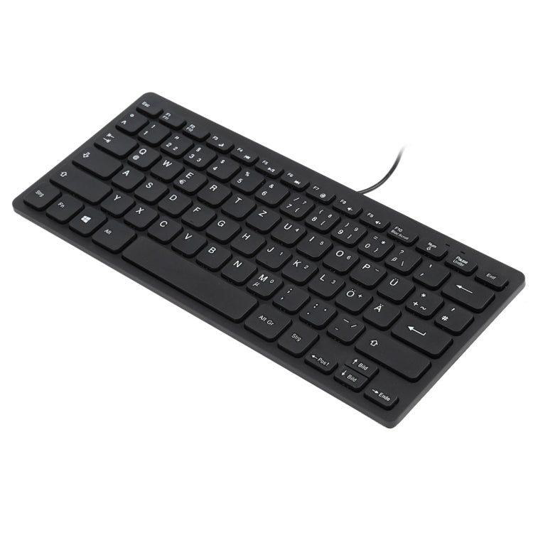 TT-A01 Ultra-thin Design Mini Wired Keyboard, German Version, German Version