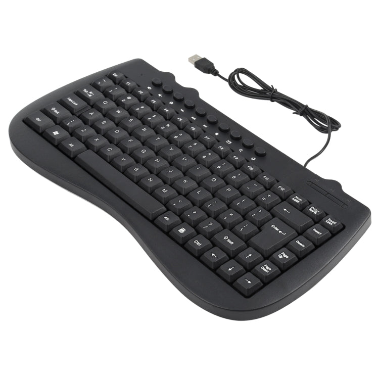 KB-301B Multimedia Notebook Mini Wired Keyboard, English Version, English Version