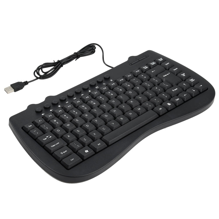 KB-301B Multimedia Notebook Mini Wired Keyboard, English Version, English Version