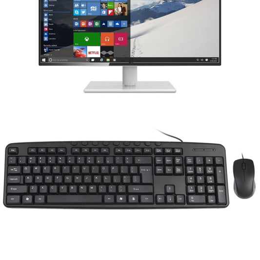 KB-8377 USB Wired Keyboard Mouse Set, KB-8377