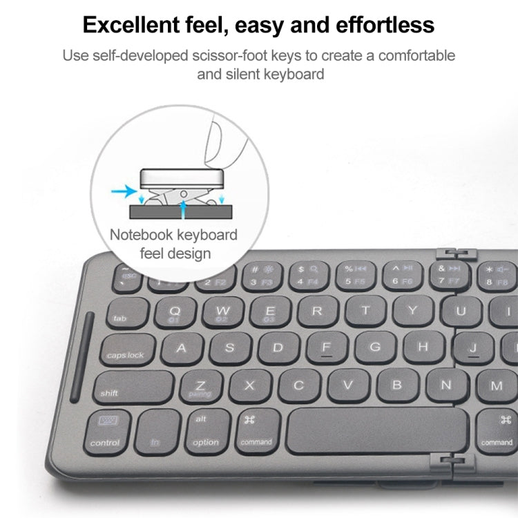 B088 Universal Mini Foldable Three-channel Bluetooth Wireless Keyboard, B088