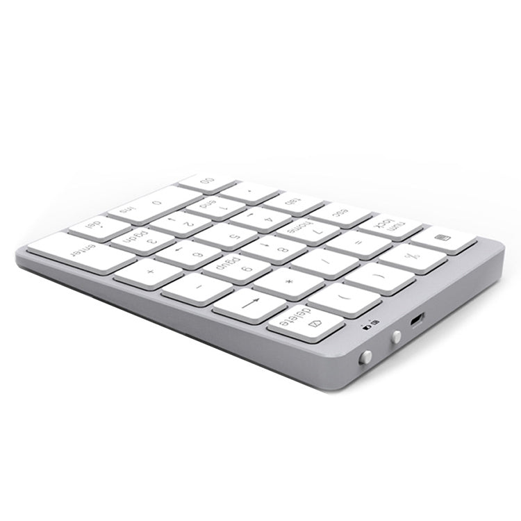 N960 Ultra-thin Universal Aluminum Alloy Rechargeable Wireless Bluetooth Numeric Keyboard, N960