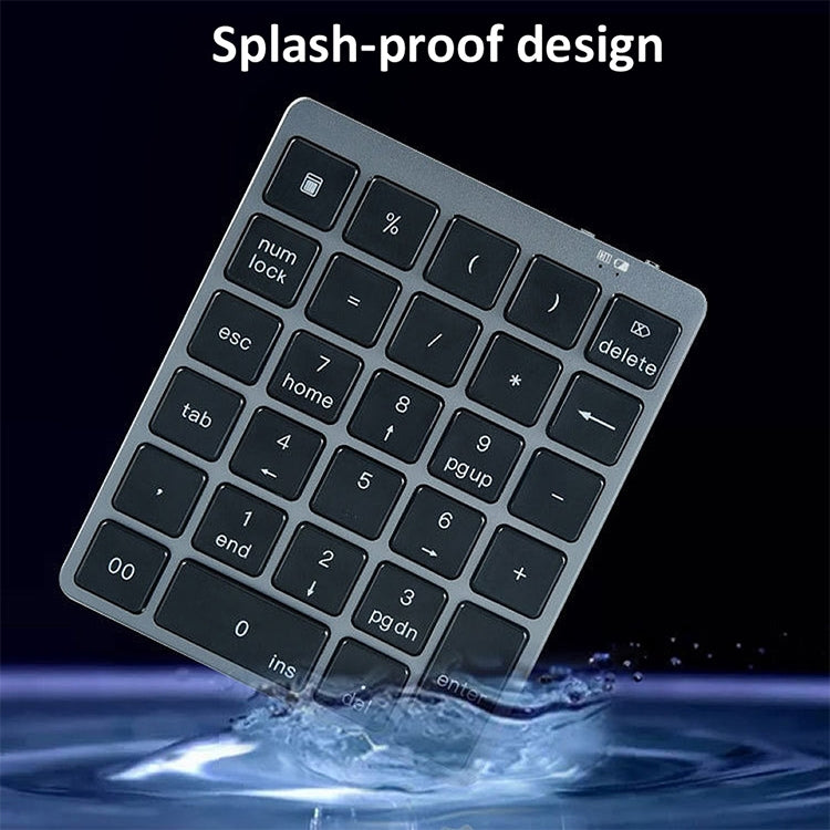 N970 Pro Dual Modes Aluminum Alloy Rechargeable Wireless Bluetooth Numeric Keyboard with USB HUB, N970 Pro