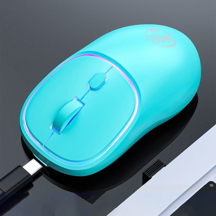 iMICE W-618 Rechargeable 4 Buttons 1600 DPI 2.4GHz Silent Wireless Mouse for Computer PC Laptop, W-618 2.4GHz