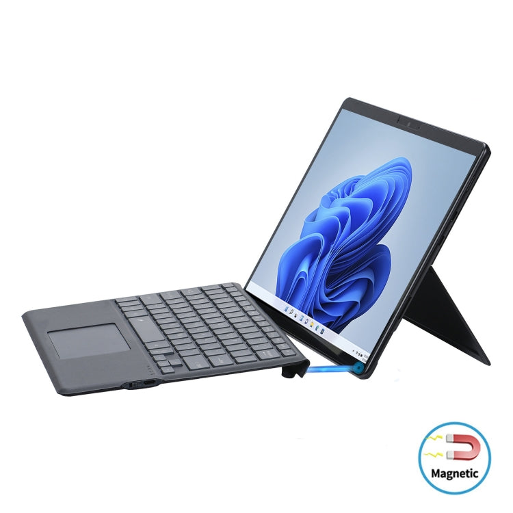 For Microsoft Surface Pro 8 Tablet Colorful Backlight Bluetooth Keyboard Leather Case with Pen Slot, For Microsoft Surface Pro 8