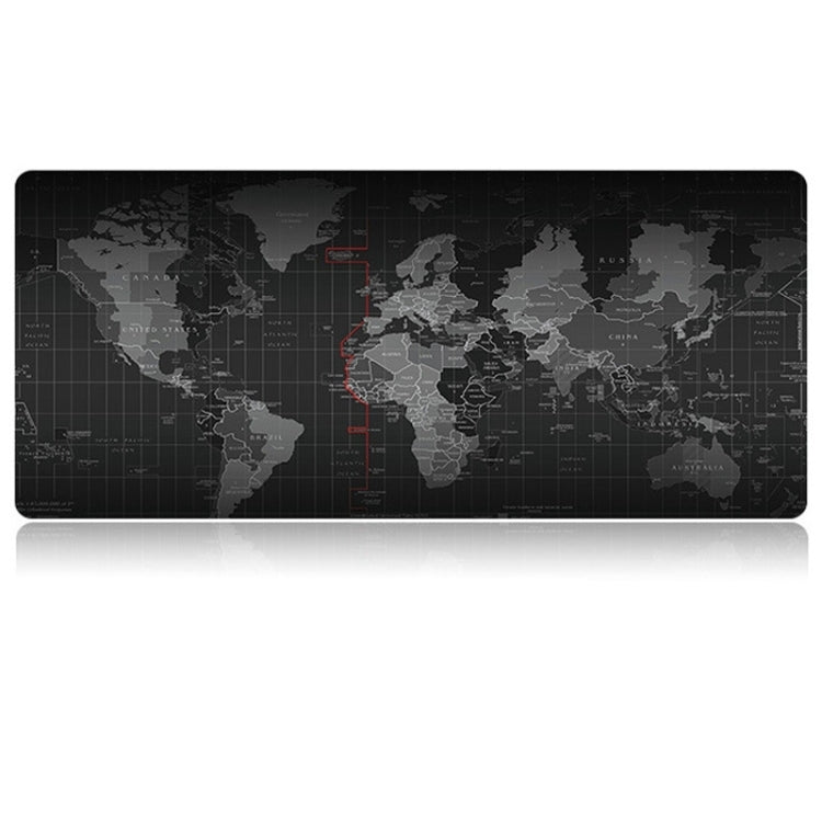 Extended Large Anti-Slip World Map Pattern Soft Rubber Smooth Cloth Surface Game Mouse Pad Keyboard Mat, Size: 70 x 30cm, Size: 70 x 30cm