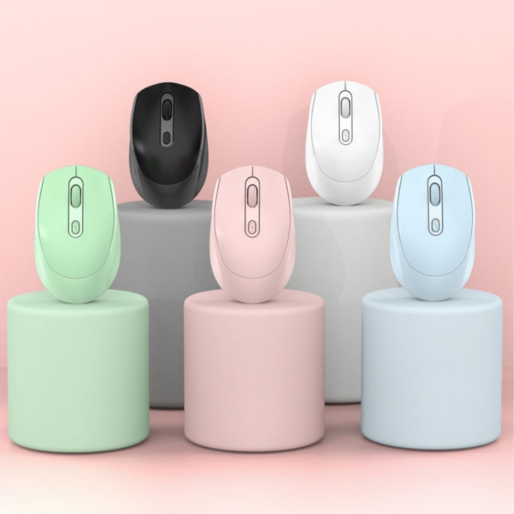 HXSJ M107 4-buttons 1600 DPI Dual Mode 2.4GHz + Bluetooth 5.1 Wireless Rechargeable Mouse, Battery Version