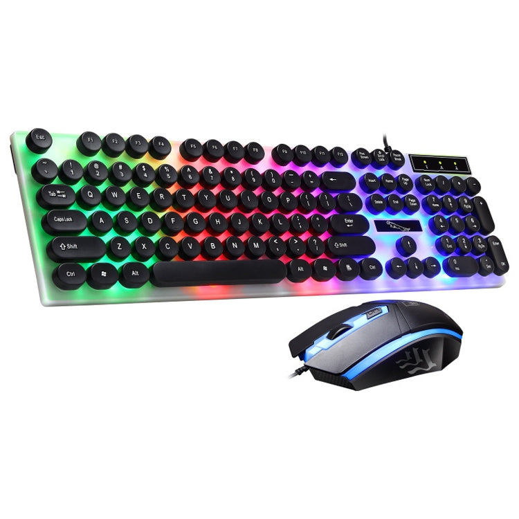 ZGB G21 Luminous Wired Keyboard + Mouse Set, G21 (Black), G21 (White)