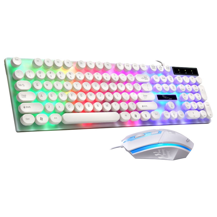 ZGB G21 Luminous Wired Keyboard + Mouse Set, G21 (Black), G21 (White)