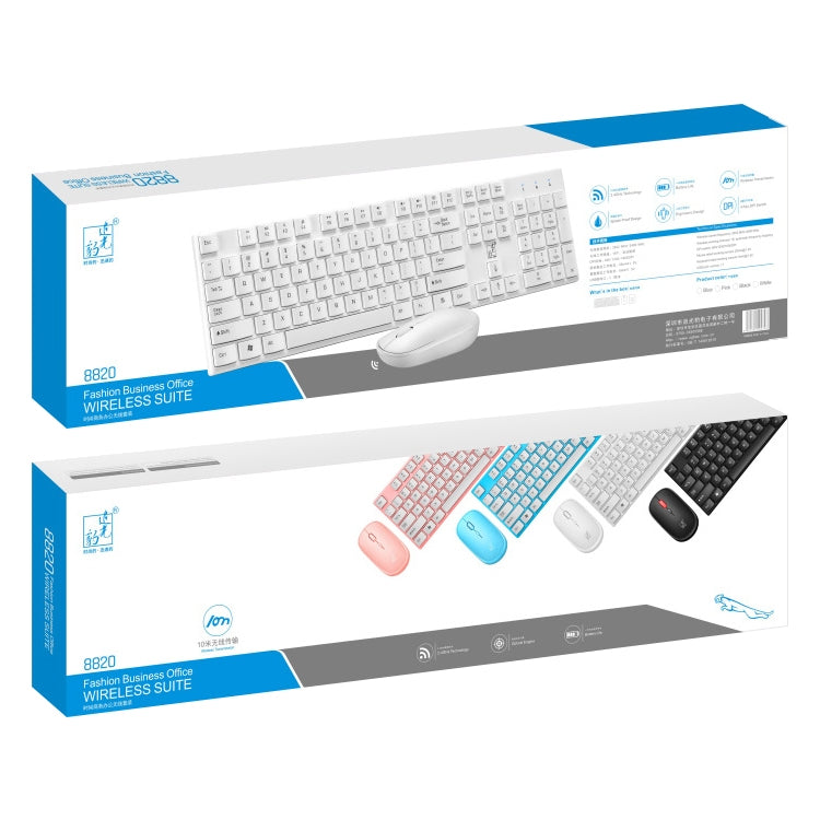 ZGB 8820 Candy Color Wireless Keyboard + Mouse Set, 8820 (Black), 8820 (Pink), 8820 (Blue), 8820 (White)