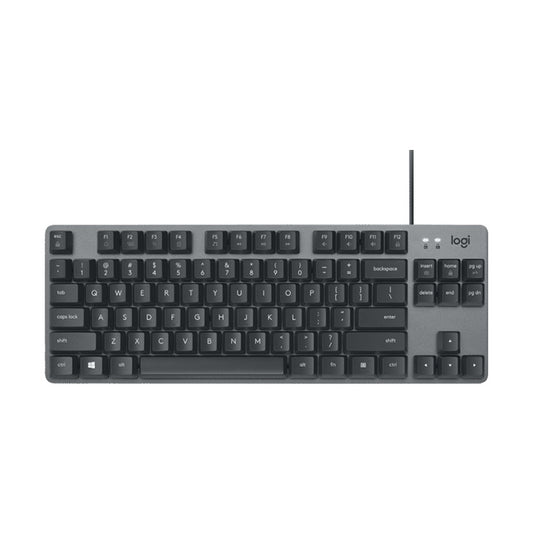 Logitech K835 Mini Mechanical Wired Keyboard, Green Shaft, Green Shaft