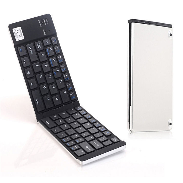 F66 Foldable Bluetooth Wireless 66 Keys Keyboard, Support Android / Windows / iOS, F66 2-Folding 66 Keys Black, F66 2-Folding 66 Keys Rose Gold, F66 2-Folding 66 Keys Silver, F66 2-Folding 66 Keys Gold