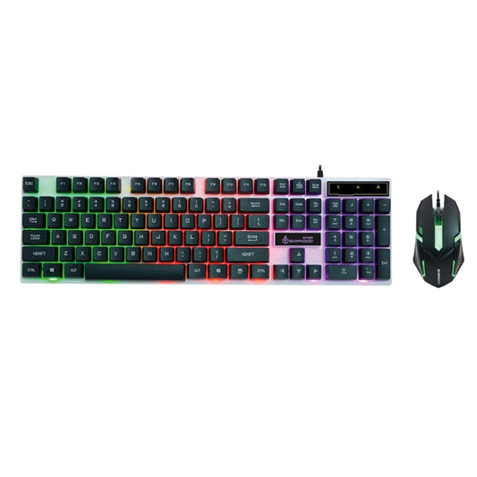 SHIPADOO D280 Wired RGB Backlight Mechanical Feel Suspension Keyboard + 3D Cool Mouse Kit for Laptop, PC, RGB Backlight