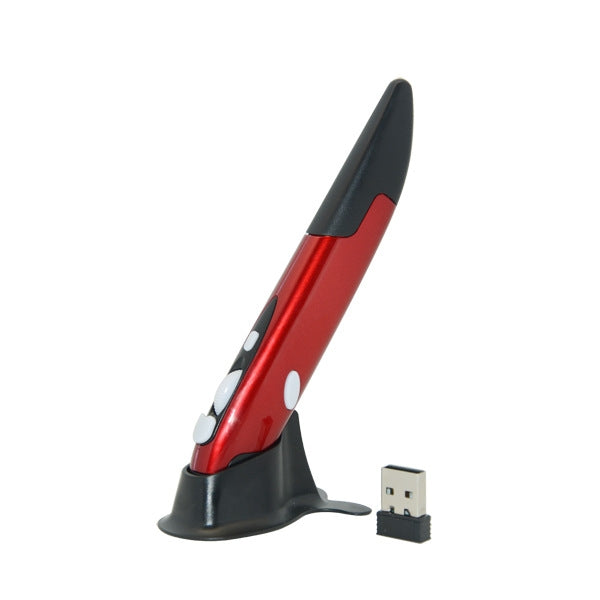 PR-03 2.4G USB Receiver Adjustable 1600 DPI Wireless Optical Pen Mouse for Computer PC Laptop Drawing Teaching, PR-03 Pen Mouse (Red), PR-03 Pen Mouse (Blue), PR-03 Pen Mouse (Grey)