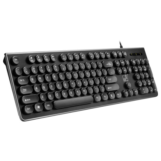 ZGB S500 Round Key USB Wired Computer Keyboard, Round Key (Black), Round Key (White)