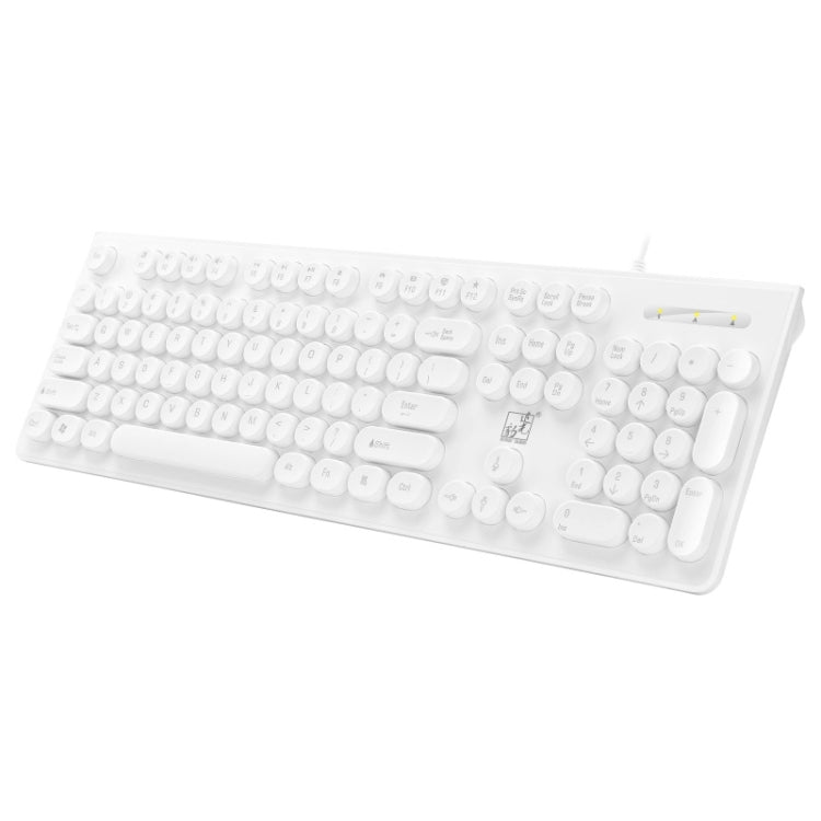 ZGB S500 Round Key USB Wired Computer Keyboard, Round Key (Black), Round Key (White)