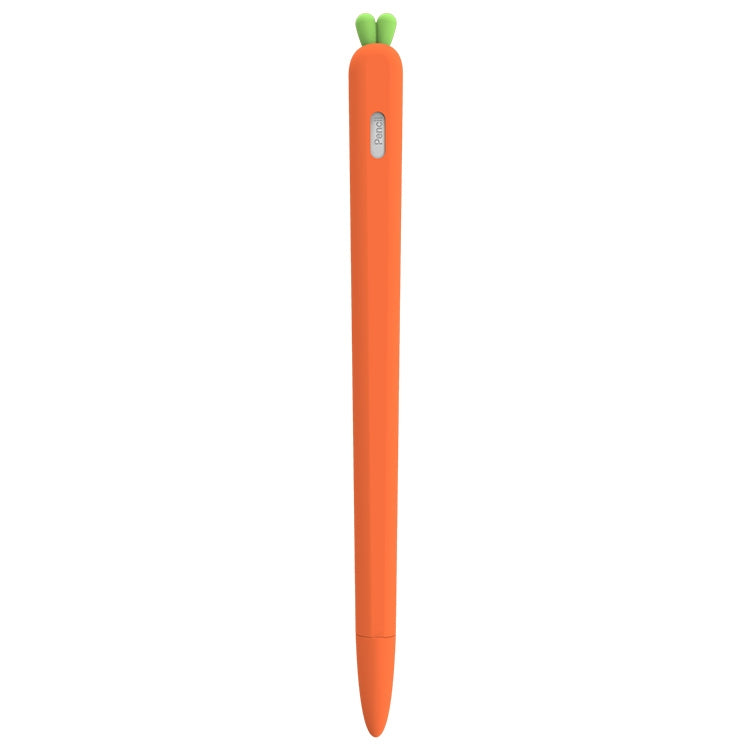 LOVE MEI For Apple Pencil 2 Carrot Shape Stylus Pen Silicone Protective Case Cover, For Apple Pencil 2