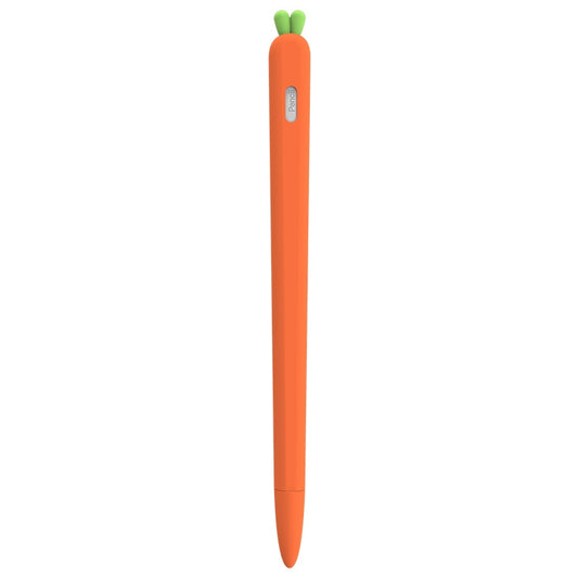 LOVE MEI For Apple Pencil 2 Carrot Shape Stylus Pen Silicone Protective Case Cover, For Apple Pencil 2