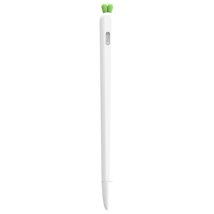 LOVE MEI For Apple Pencil 2 Carrot Shape Stylus Pen Silicone Protective Case Cover, For Apple Pencil 2