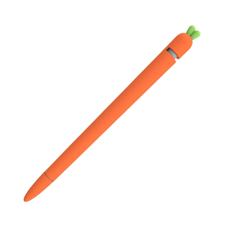 LOVE MEI For Apple Pencil 1 Carrot Shape Stylus Pen Silicone Protective Case Cover, For Apple Pencil 1