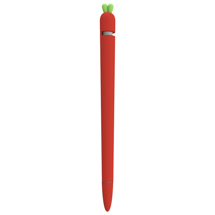 LOVE MEI For Apple Pencil 1 Carrot Shape Stylus Pen Silicone Protective Case Cover, For Apple Pencil 1