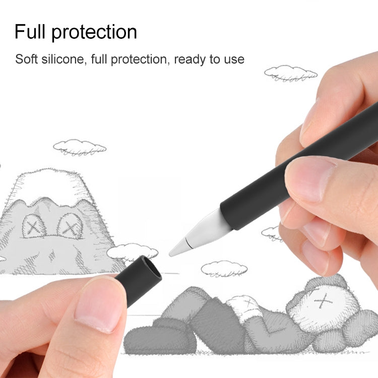 LOVE MEI For Apple Pencil 2 Middle Finger Shape Stylus Pen Silicone Protective Case Cover, For Apple Pencil 2