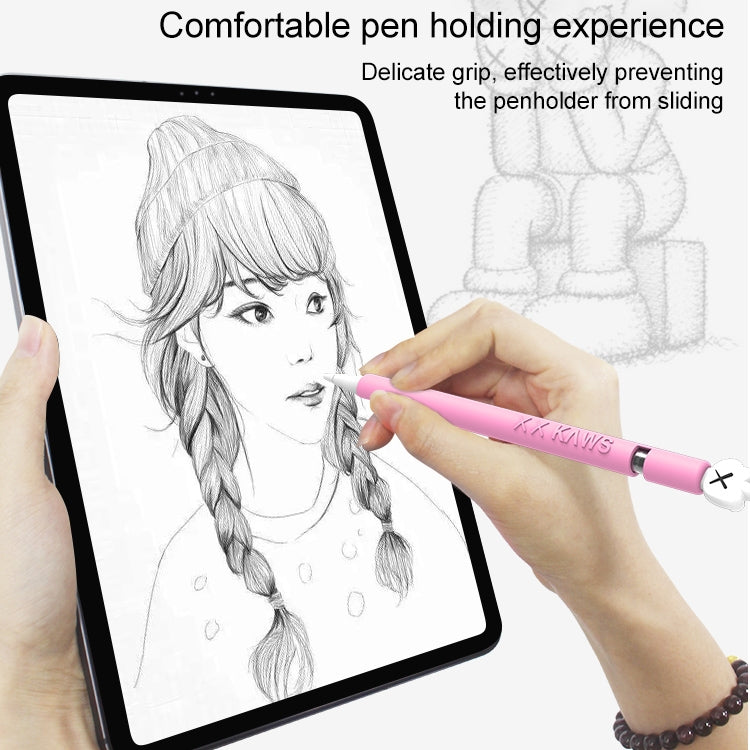 LOVE MEI For Apple Pencil 2 Middle Finger Shape Stylus Pen Silicone Protective Case Cover, For Apple Pencil 2