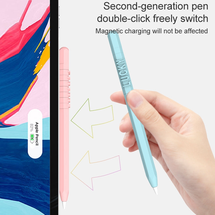 LOVE MEI For Apple Pencil 1 Number Letter Design Stylus Pen Silicone Protective Case Cover, For Apple Pencil 1