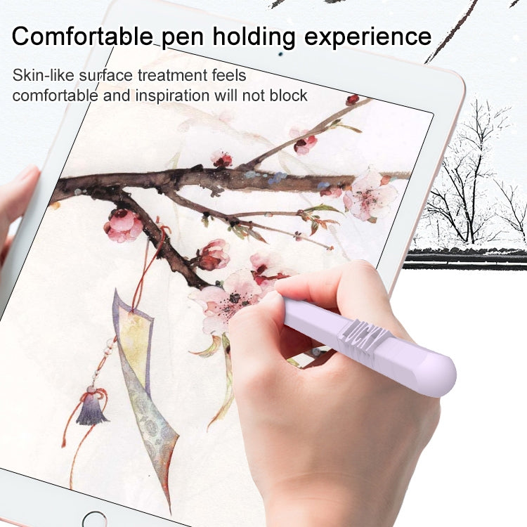 LOVE MEI For Apple Pencil 1 Number Letter Design Stylus Pen Silicone Protective Case Cover, For Apple Pencil 1