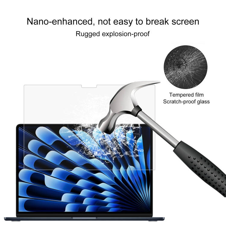 For MacBook Air 15.3 inch A2941 2023 0.26mm 9H Surface Hardness Explosion-proof Tempered Glass Film, For MacBook Air 15.3 inch A2941 2023 / Air 15 M3 2024 A3114 (1pc)