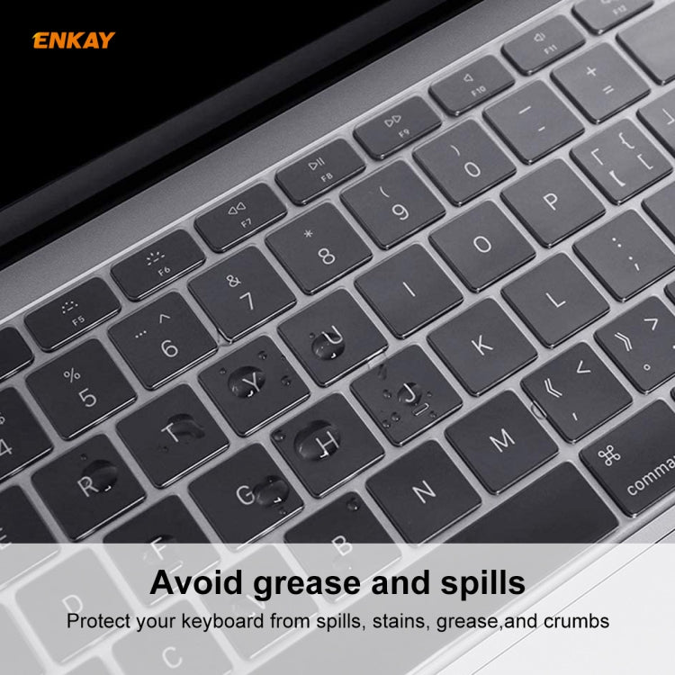 ENKAY TPU Keyboard Protector Cover for MacBook Air 13.3 inch A1932 (2018), EU Version, For MacBook Air 13.3 inch A1932 (2018)