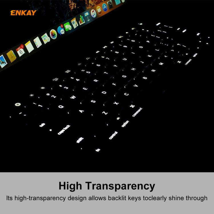 ENKAY TPU Keyboard Protector Cover for MacBook Air 13.3 inch A1932 (2018), EU Version, For MacBook Air 13.3 inch A1932 (2018)