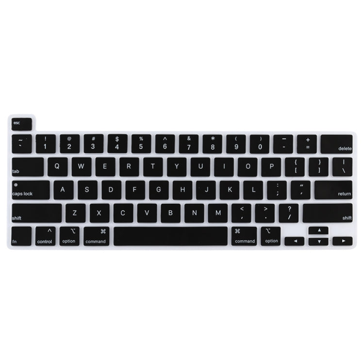 Dustproof Silicone Laptop Keyboard Protective Film for MacBook Pro 13.3 inch 2022, For MacBook Pro 13.3 inch 2022 (Black), For MacBook Pro 13.3 inch 2022 (White)