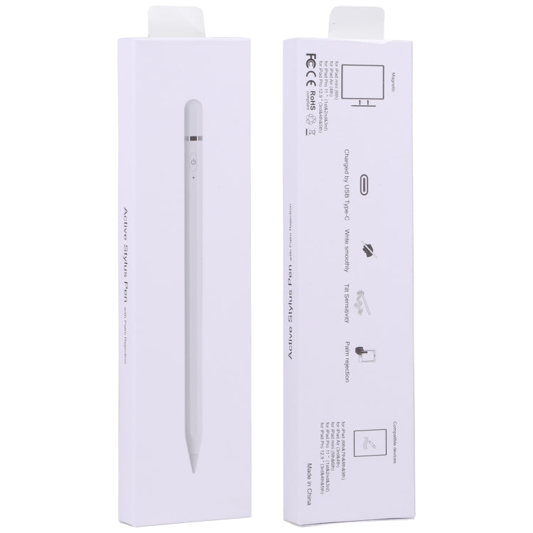 P7-C Active Capacitive Stylus Pen with Palm Rejection for iPad After 2018 Version, P7-C / Type-C