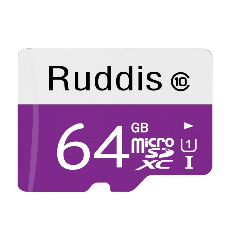 Ruddis 64GB High Speed Class 10 TF/Micro SDXC UHS-1(U1) Memory Card, 64GB